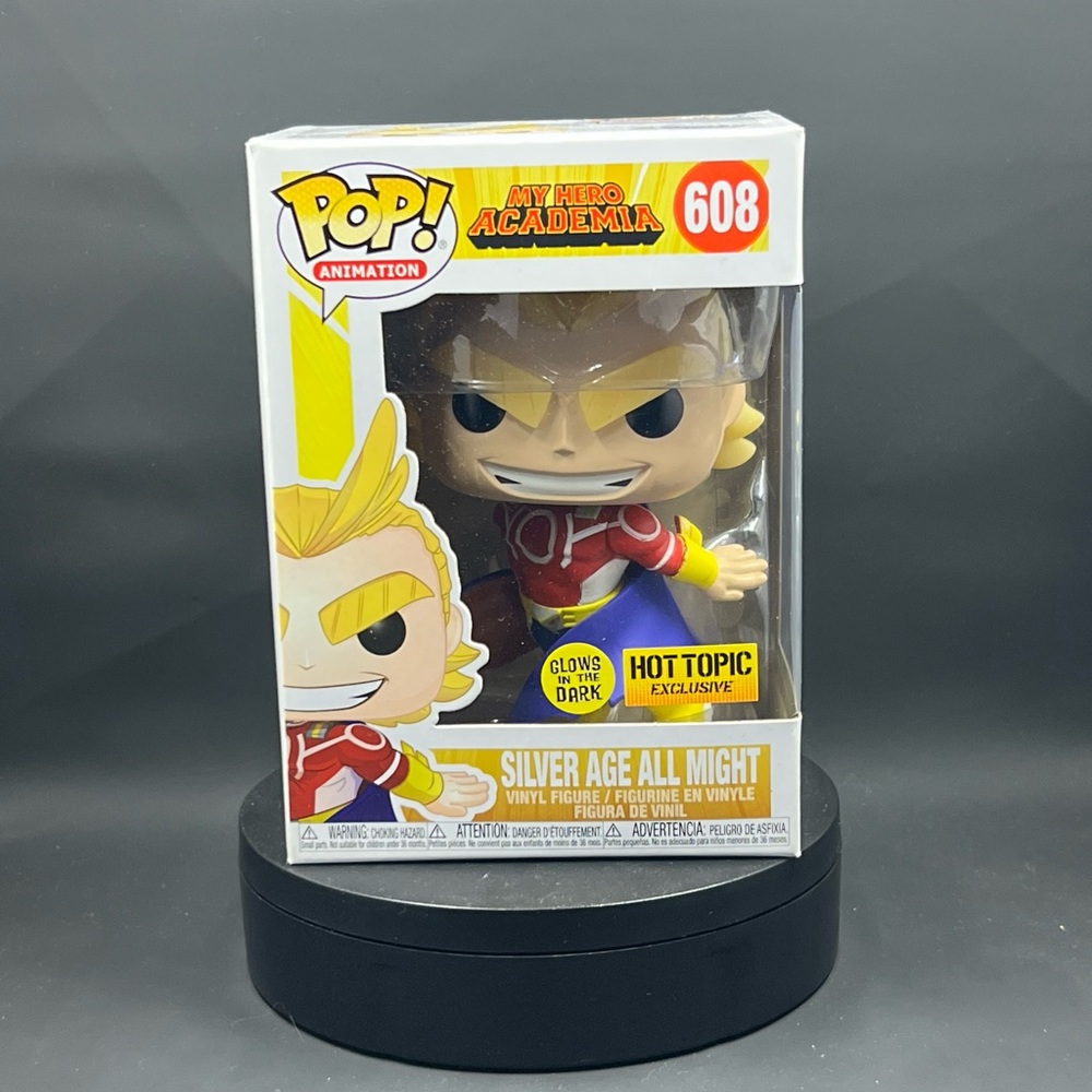 Funko Pop! My Hero Academia Glow in the DarSilver Age All Might - Red and Yellow